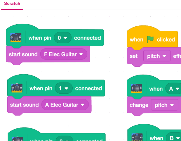 Scratch gitara